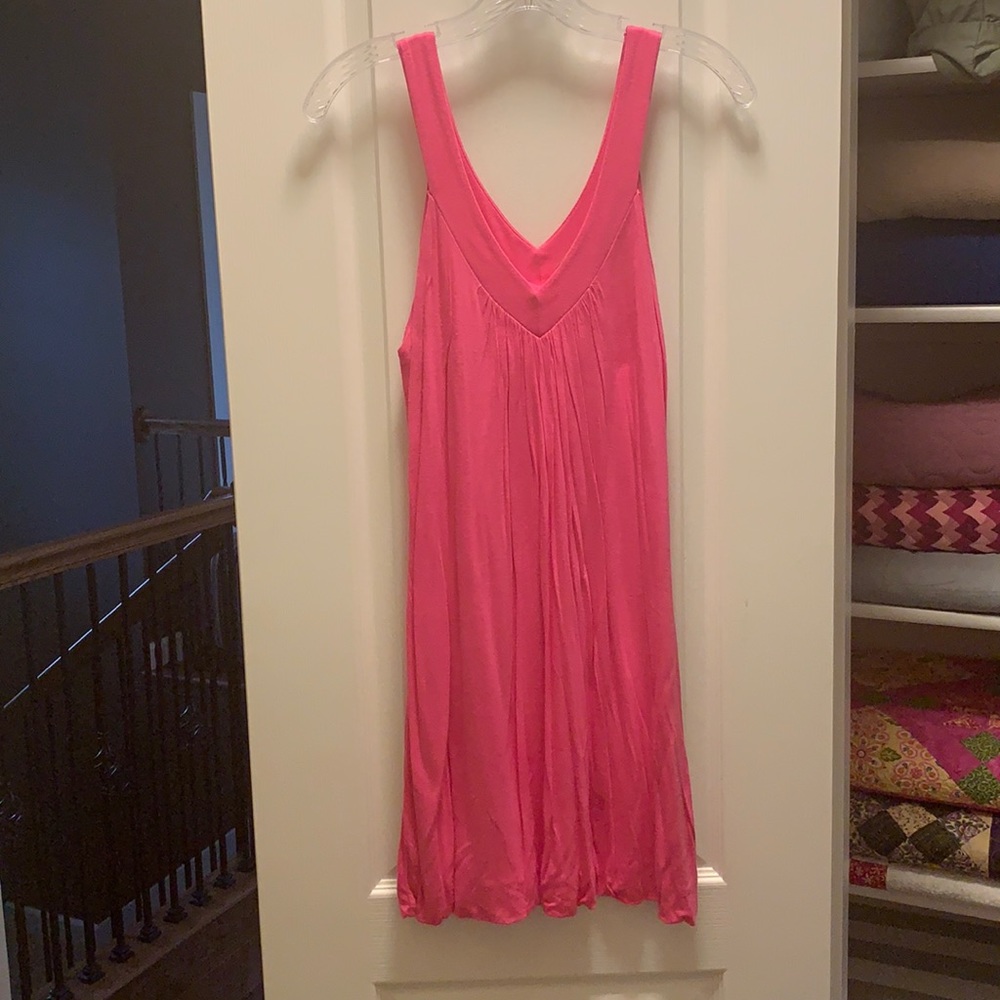 Mai Tai hot pink cotton dress